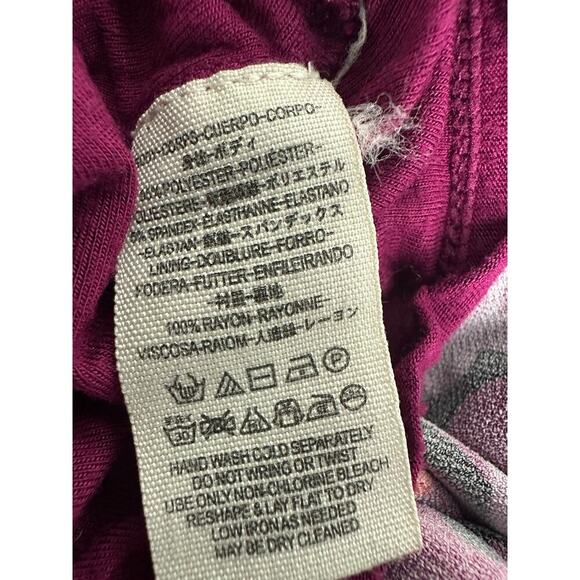 Free People Size M Purple Stella Retro Mini Dress Long Sleeves Festival Mod - Picture 15 of 16